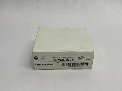 USED ALLEN-BRADLEY SER. C MANUAL MOTOR CONTROLLER CIRCUIT BREAKER 15A 2P