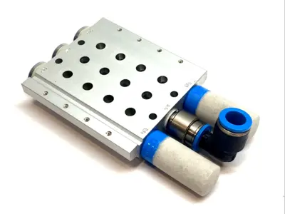 USED FESTO MANIFOLD RAIL PNEUMATIC VALVE BASE 566620