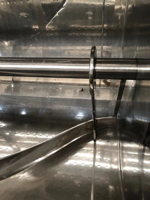 6,000L Azzini S/S JKTD U Trough Mixer
