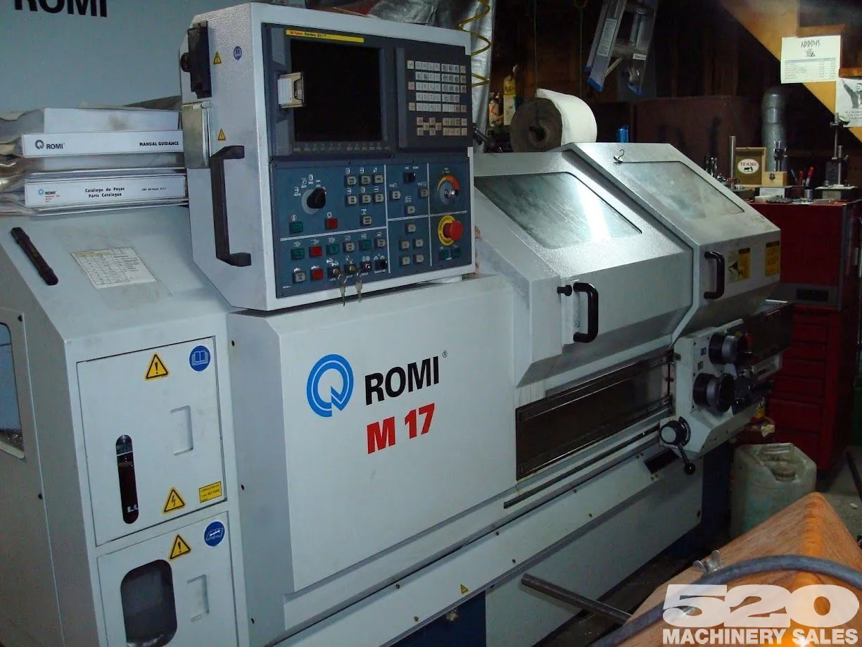 2003 ROMI M17 CNC Flatbed Lathe