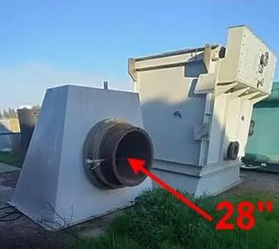 Heat Exchanger, Air-Fin Tube, 1200 deg F, Canon Boiler Works #S744456