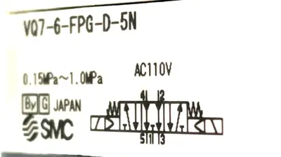 NEW SMC VQ7-6-FPG-D-5N SOLENOID VALVE W/VV71-FPG VQ76FPGD5N