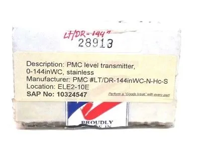 NEW PMC LT/DR-144" LEVEL TRANSMITTER LTDR144