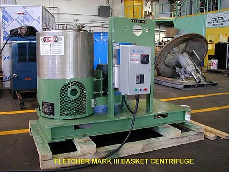Sharples Mark III perforate basket centrifuge, 316SS.