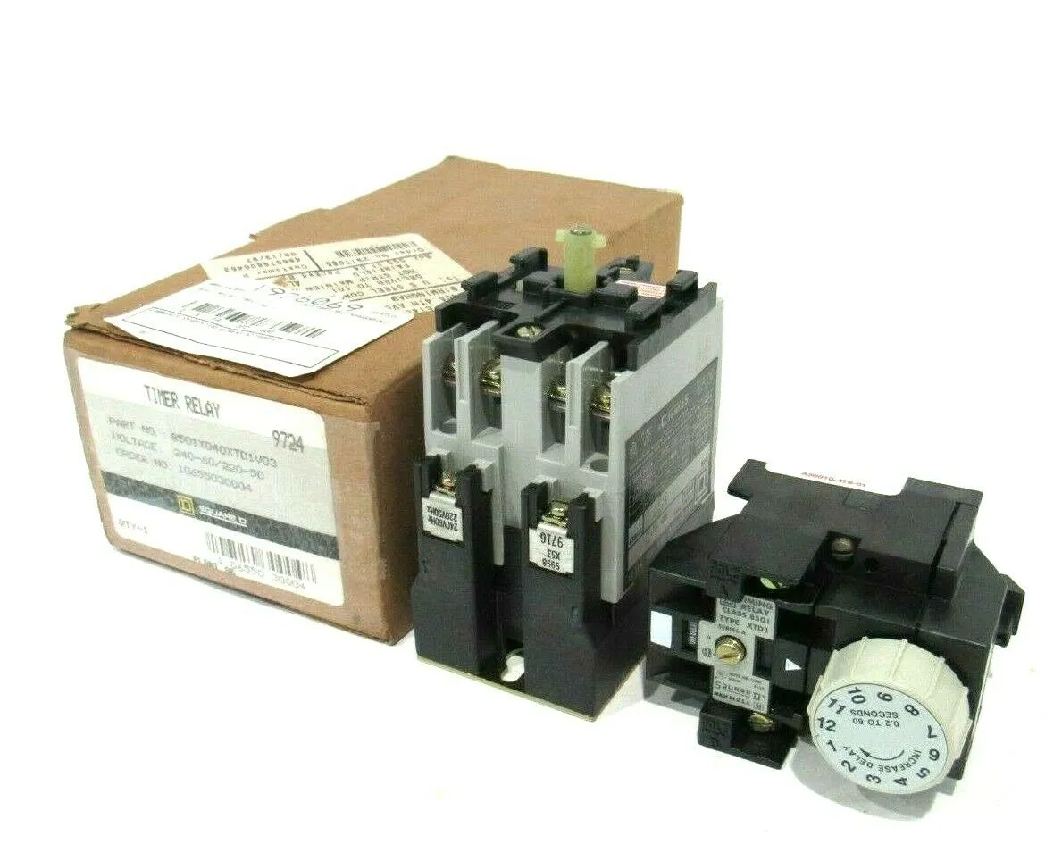 NEW SQUARE D 8501-X040XTD1V03 TIMER RELAY 8501X040XTD1V03