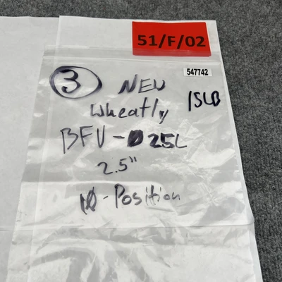 New | in-Stock WHEATLEY BFV-025L Pump & Valve Parts California US | Davliegogo LLC #1706931