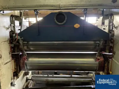 USED Berstorff 1,610 MM (63") Berstorff Vertical Two Roll Calander Sheet Stack