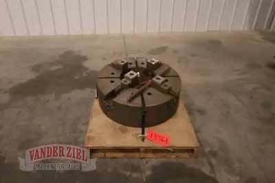 Warner & Swasey 4 Jaw 28" Chuck, 12" Spindle Bore