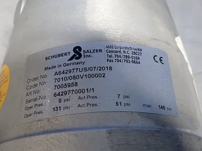 USED SCHUBERT & SALZER INC 7005958