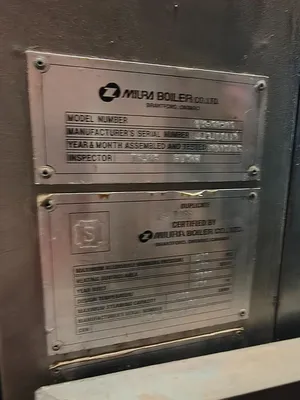 Used MIURA LX-150SG Boilers South Carolina US | ESS Industrial Equipment Sales #1517204