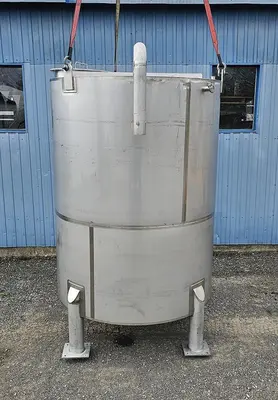 Used ADI Laval 2100 Gallon Tank, 304 Stainless Steel