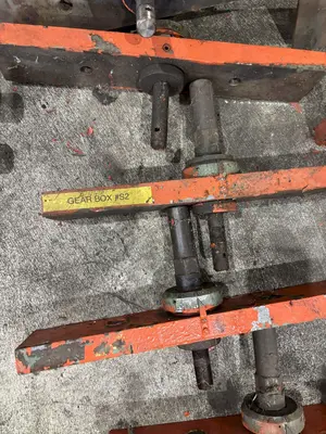 2.5" DAHLSTROM ROLLFORMER PARTS, SHAFT ARBORS, GEARS, SIDE PASSES & MORE: STOCK #22621