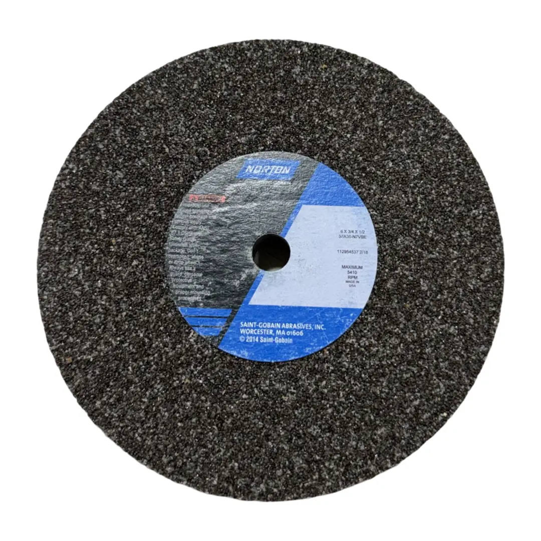 Norton 6" x 3/4 x 1/2" Toolroom Grinding Wheel 57A36-N7VBE USA Made