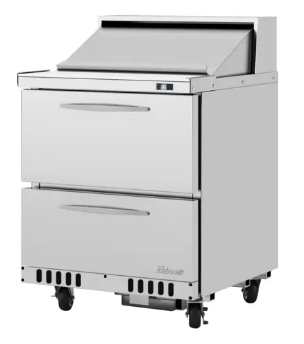 Turbo Air PST-28-D2-FB-N 27 1/2" PRO Series Sandwich/Salad Prep Table w/ Refrigerated Base, 115v