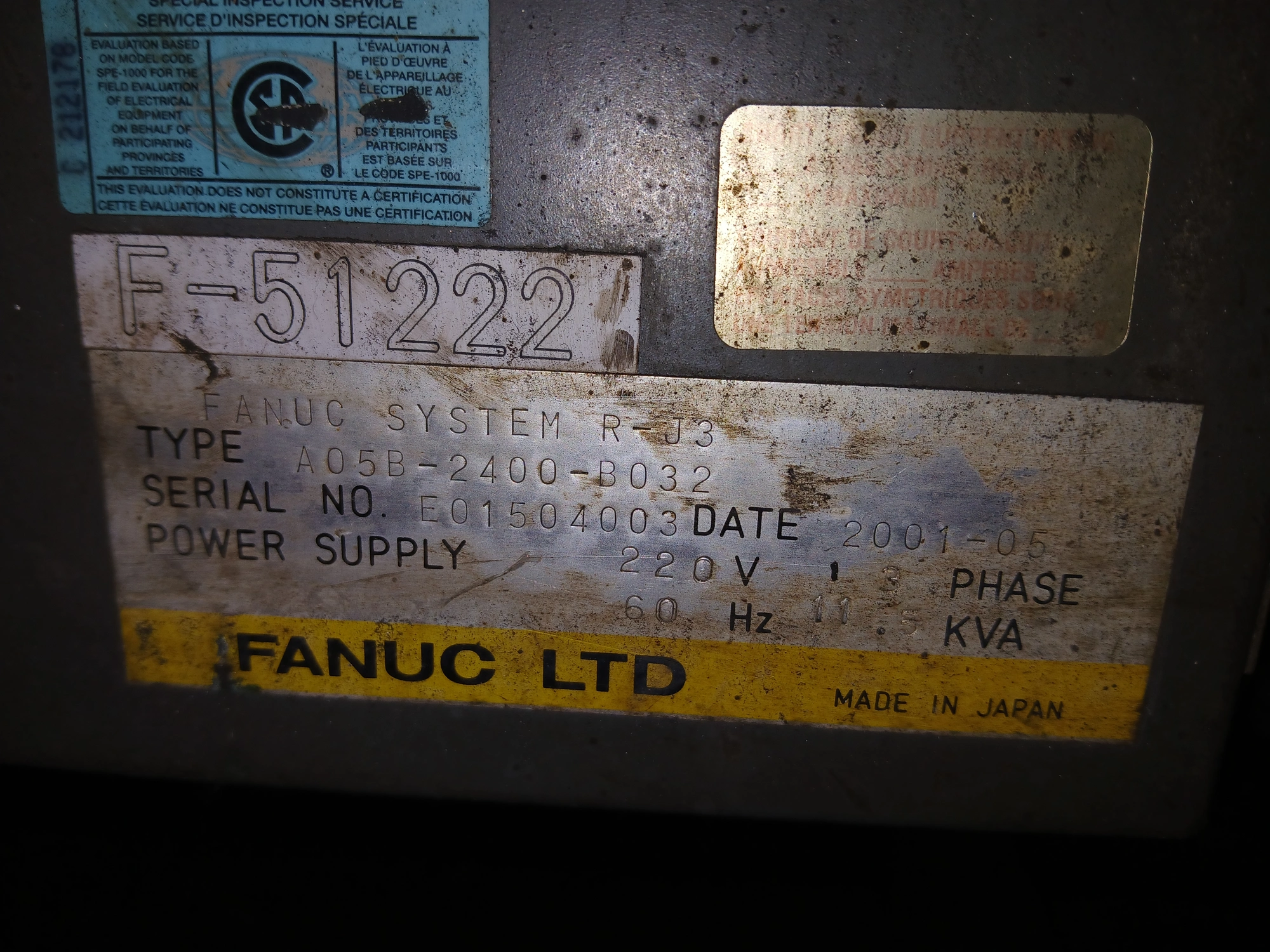 USED 2001 FANUC 430iW