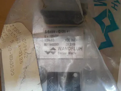 Wandfluh SIS45V-G125 Solenoid Valve New