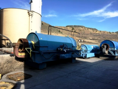 (2) Bird 44 x 132 solid bowl decanter centrifuges, CS.