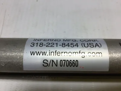 Inferno MFG Corp SN: 070660 Hydraulic Fluid Level Gauge Stainless Steel