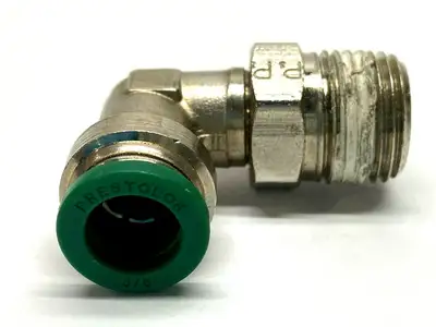 Used PARKER ELBOW TUBE TO PIPE 3/8" O.D. X 3/8" THREAD Hoses | Maverick Industrial Sales #1120106