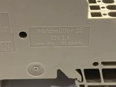 USED WEIDMÜLLER FEED-THROUGH TERMINAL BLOCK 1674300000 LOT OF 8