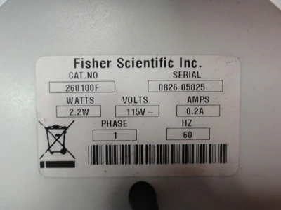 USED FISHER SCIENTIFIC 260100F