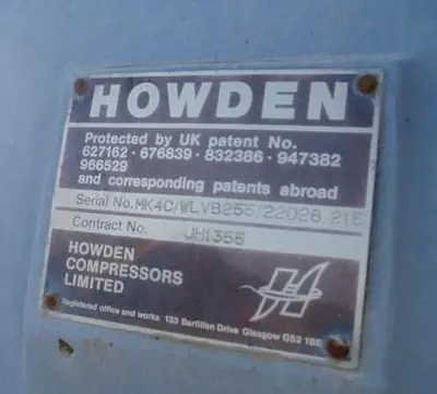 USED HOWDEN MK4C/WLVB-255/22026/215