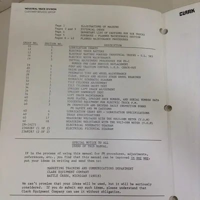 USED CLARK EQUIPMENT PMA-510