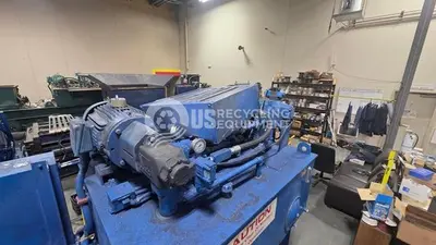 USED HARRIS HLO12HD WIDE MOUTH HORIZONTAL WITH CONVEYOR
