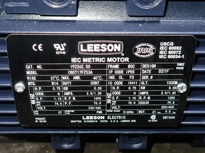 USED LEESON C80T17FZ53A