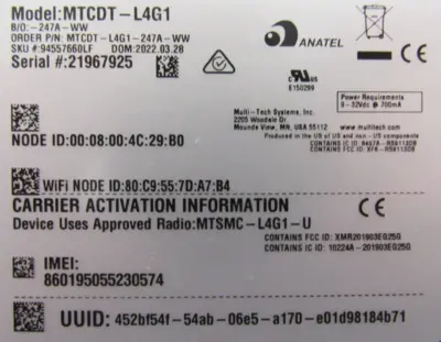 NEW MULTITECH MTCDT-L4G1-247A-WW GATEWAY MTCDTL4G1247AWW