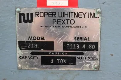 Used ROPER WHITNEY 218 Hand Punches Georgia US | The Equipment Hub #364292