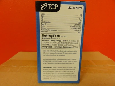 NEW TCP LED7A19D27K