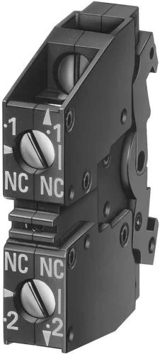 Siemens 3SB3400-0A Contact Block, SPST, 1 NO 1 NC, 10A, IP20 [New]