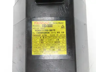 Fanuc A06B-0152-B675 AC Servo Motor 4.5Kw 194V 2000RPM Encoder A8600360T201