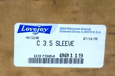 NEW LOVEJOY 697904-00119 C 3.5 SLEEVE 69790400119