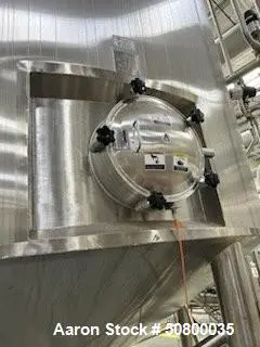 Used A&B Process 12,000 Gallon Jacketed Vertical Mix Tank – 304L Stainless Steel (2019)