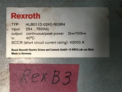 USED REXTROTH HLB01.1D-02K0-N03R4 (2)-