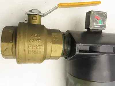 Atlas Copco DD550+ Compressed Air Filter 232psi with 3" Ball Valve 2901-2003-10