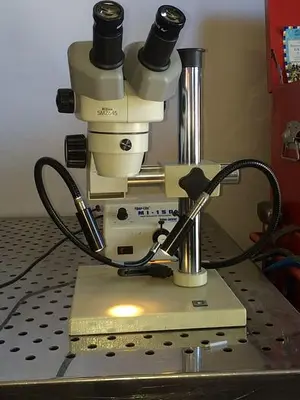 Nikon SMZ645 Microscope w/ Dolan Jenner "MI -150" Fiber Optic Illuminator & MORE