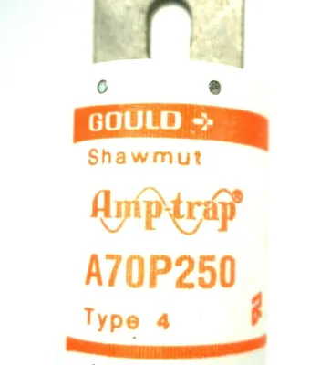 4 NEW GOULD SHAWMUT A70P250 FUSES TYPE 4