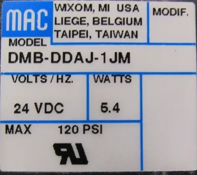 NEW MAC VALVES DMB-DDAJ-1JM VALVE MANIFOLD 92B-EBA-000-DM-DDAJ-1JM DMBDDAJ1JM
