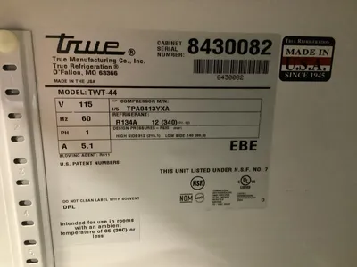 152-0511 True TWT-44 Self-Contained Worktop Cooler
