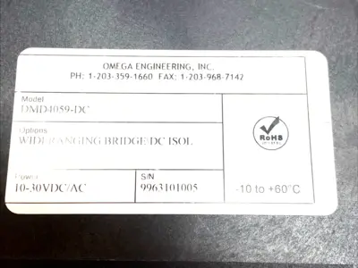 USED OMEGA STRAIN GAUGE SIGNAL CONDITIONER 9-30VDC