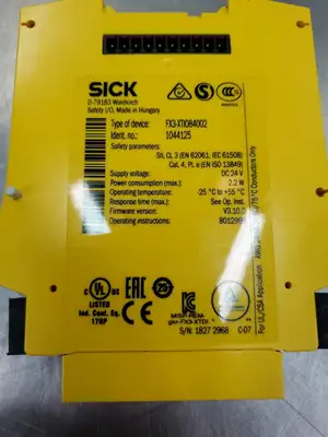 Used Sick FX3-XTI084002 V3.10.0 Safety Relay, (1044125) Relays & Switches | Palmetto Automation #1156100