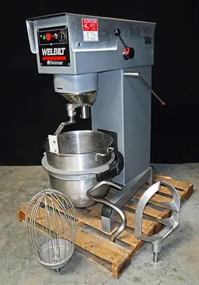 WELBILT 60-QUART PLANETARY MIXER, MODEL W60, WITH FULL COMPLEMENT OF ATTACHMENTS