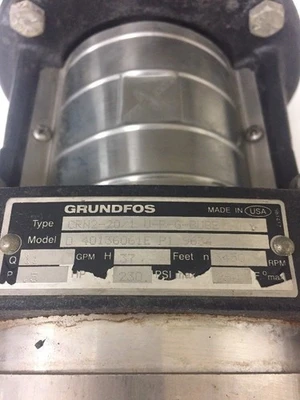 USED Grundfos CRN2-20/1 U-P-G-BUBE