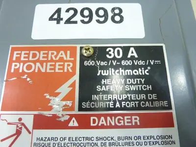 USED FEDERAL PIONEER C1336