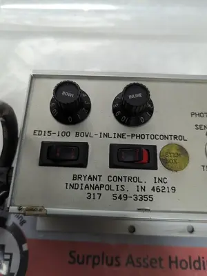 Used BRYANT CONTROL ED15-100 Industrial Controls | Surplus Asset Holdings #1220825