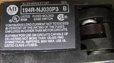 USED ALLEN BRADLEY 194R-NJ030P3 SER B