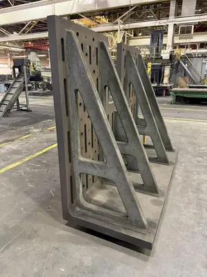 72" X 96" X 3" THICK ANGLE PLATE: STOCK #23548